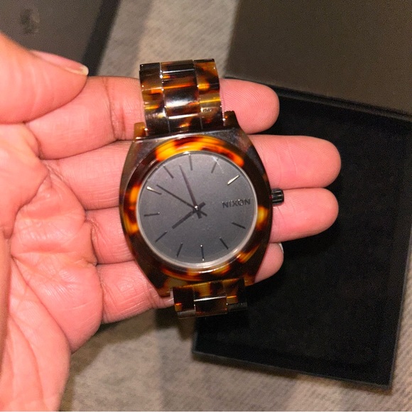 Nixon Tortoise Shell Watch - Picture 1 of 3